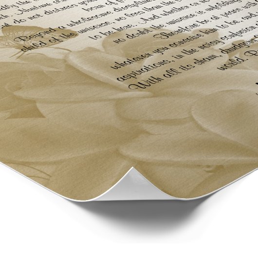 Desiderata "gewenste dingen" poster (Hoek)