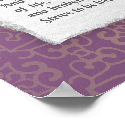 Desiderata - Gewenste dingen Poster (Hoek)