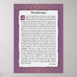 Desiderata - Gewenste dingen Poster