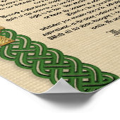 Desiderata "gewenste dingen" prose Celtic Knot bor Poster (Hoek)