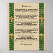 Desiderata "gewenste dingen" prose Celtic Knot bor Poster (Voorkant)