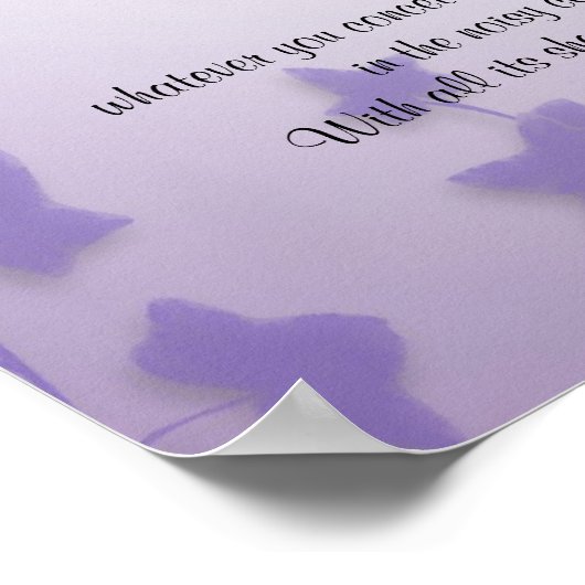 Desiderata "gewenste dingen", prose floral poster (Hoek)