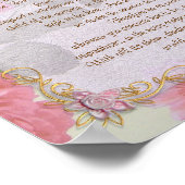 Desiderata "gewenste dingen", prose floral poster (Hoek)