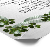 Desiderata "gewenste dingen" prose Irish backgroun Poster (Hoek)