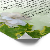Desiderata "gewenste dingen" prose Ivy floral Poster (Hoek)