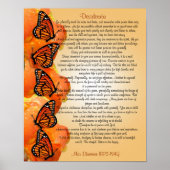 Desiderata "gewenste dingen", prose Monarch butter Poster (Voorkant)