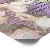 Desiderata "gewenste dingen", proza op bloem poster (Hoek)