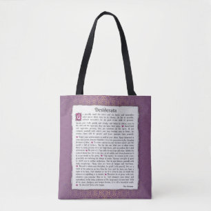 Desiderata - Gewenste dingen Tote Bag