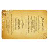 Desiderata "Gewilde dingen" op het  perkament Magneet (Horizontaal)