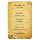 Desiderata "Gewilde dingen" op het  perkament Magneet (Verticaal)