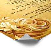 Desiderata "Gewilde dingen" op het perkament Poster (Hoek)