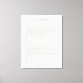 Desiderata Golden Abalone ArtbrushUI Typografie Canvas Afdruk