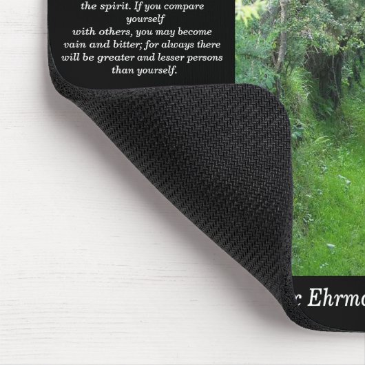 DESIDERATA Grass Road Mousepad Muismat (Hoek)