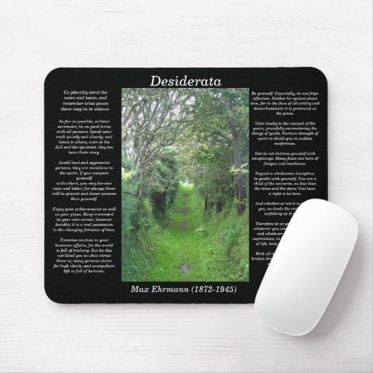 DESIDERATA Grass Road Mousepad Muismat (Met muis)