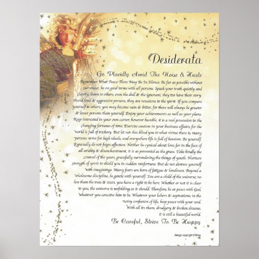 DESIDERATA Guardian Angel Poster (Voorkant)