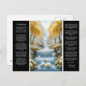 Desiderata Heart's Embrace, Valley's Grace Briefkaart (Voorkant / Achterkant)