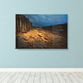 Desiderata - Het strand verlaten - KLEIN Canvas Afdruk (Insitu (Houten vloer))