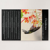Desiderata Hummingbird die een bloem buzeert Legpuzzel (Horizontaal)