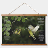 Desiderata Hummingbird Hangend Wandkleed (Voorkant)