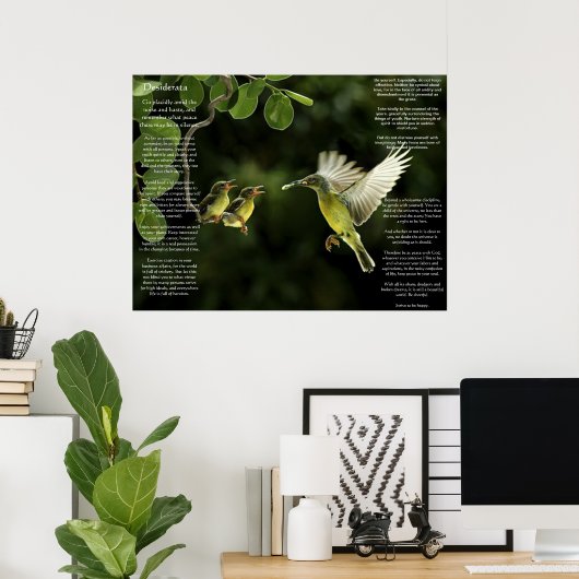 Desiderata Hummingbird Posters (Thuiskantoor)