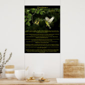 Desiderata Hummingbird Posters 3 (Keuken)
