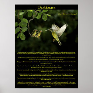 Desiderata Hummingbird Posters 3