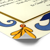 Desiderata in Art Deco Floral Border Poster (Hoek)