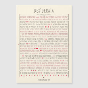 Desiderata Inspirerend gedicht