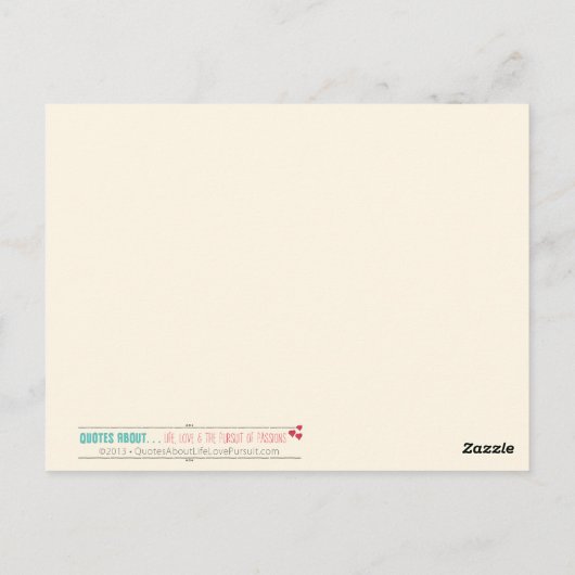 Desiderata Inspirerend gedicht Briefkaart (Achterkant)