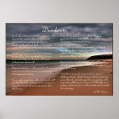 Desiderata Inspirerend gedicht en Seashore Poster (Voorkant)