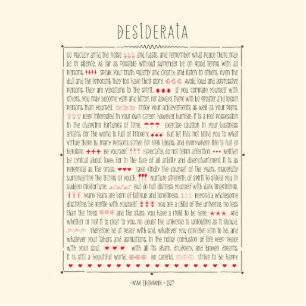 Desiderata Inspirerend gedicht Fotobeeldje Magneet