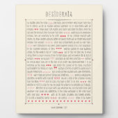 Desiderata Inspirerend gedicht Fotoplaat (Voorkant)