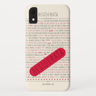 Desiderata Inspirerend gedicht in decoratieve teks Case-Mate iPhone Case