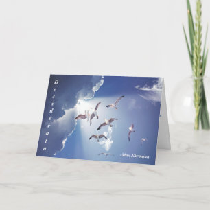 Desiderata, Inspirerend gedicht over het leven Kaart