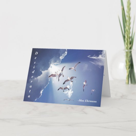 Desiderata, Inspirerend gedicht over het leven Kaart (Voorkant)