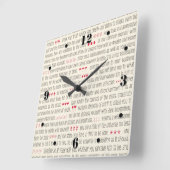 Desiderata Inspirerend gedicht Vierkante Klok (Hoek)