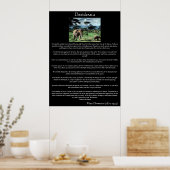 Desiderata is een kudde olifanten in afrikaanse Po Poster (Keuken)