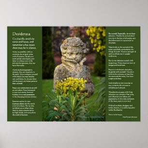 Desiderata - Jongen met Spring Posy, tuinbeeld Poster
