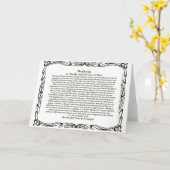 DESIDERATA-Kaart Kaart (Gele Bloem)