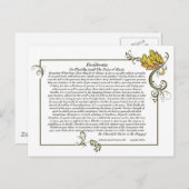 DESIDERATA Kaart van Max Ehrmann-Autumn Leaves (Voorkant / Achterkant)