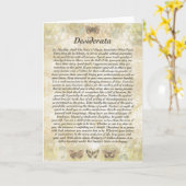 DESIDERATA-Kaart=Vlinders Kaart (Gele Bloem)