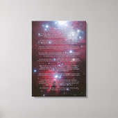 Desiderata - Kerstboomcluster, Kegelnevel Canvas Afdruk (Voorkant)