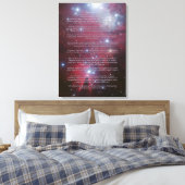 Desiderata - Kerstboomcluster, Kegelnevel Canvas Afdruk (Insitu (Slaapkamer))