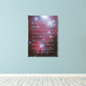 Desiderata - Kerstboomcluster, Kegelnevel Canvas Afdruk (Insitu (Houten vloer))