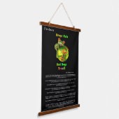 Desiderata Kikker die de aarde vasthoudt Hangend Wandkleed (Gebogen)