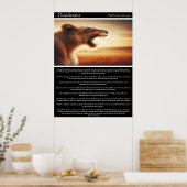 Desiderata: Koningin van het gouden uur Poster (Keuken)