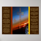 DESIDERATA kruist boven de Posters op aarde (Voorkant)