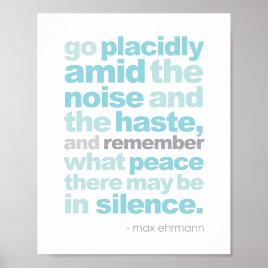 Desiderata Kunstdruk of Poster (Voorkant)