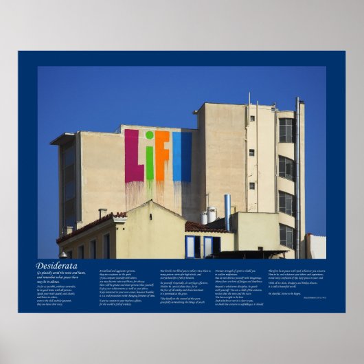 Desiderata - Leven in ontwikkeling Poster (Voorkant)