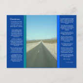 DESIDERATA Long Road Briefkaart (Voorkant)